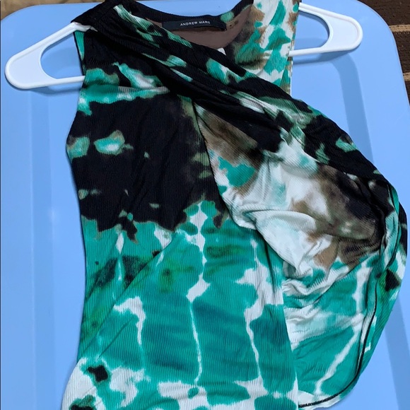 Andrew Marc size 0 print dress. NEW!